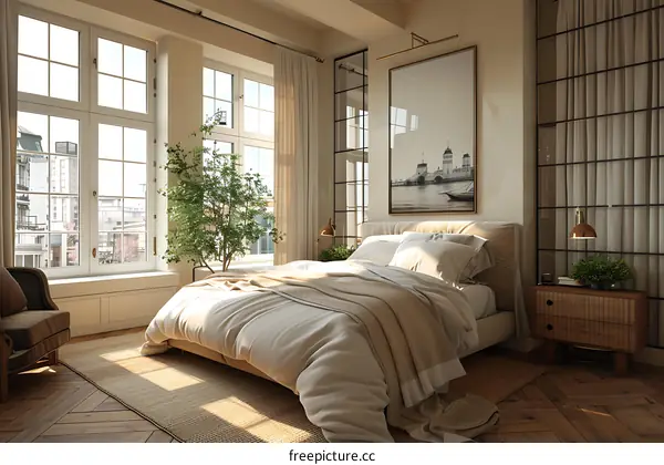 Bedroom in IKEA style