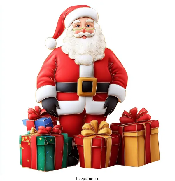 Christmas Santa Claus with Presents Illustration