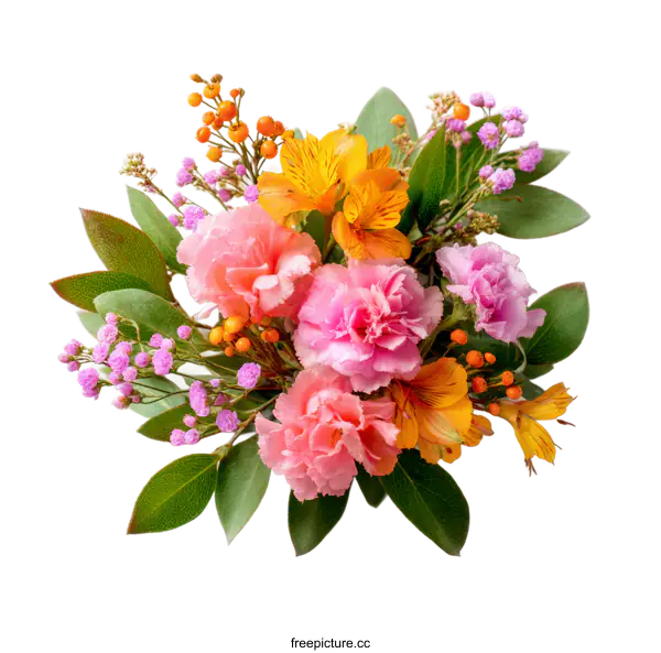 [Transparent Background PNG]Colorful Floral Arrangement Bouquet