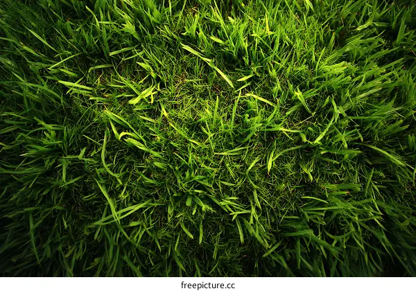 Closeup View of Lush Green Grass