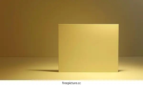 Gold Background With Simple Flat Surface For Product Presentation