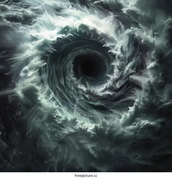 Whirlpool in the Ocean