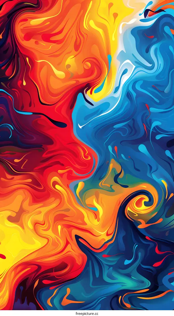 Abstract Colorful Swirls