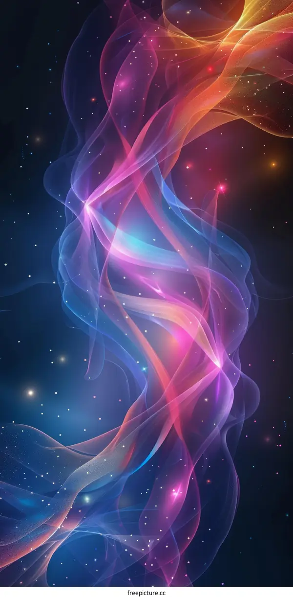 Colorful Nebula in Space