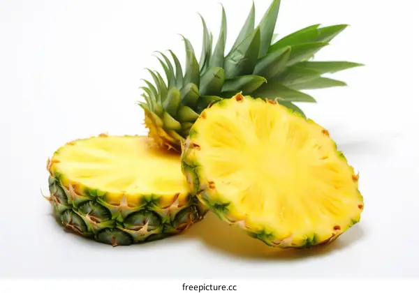 A close up image of a pineapple