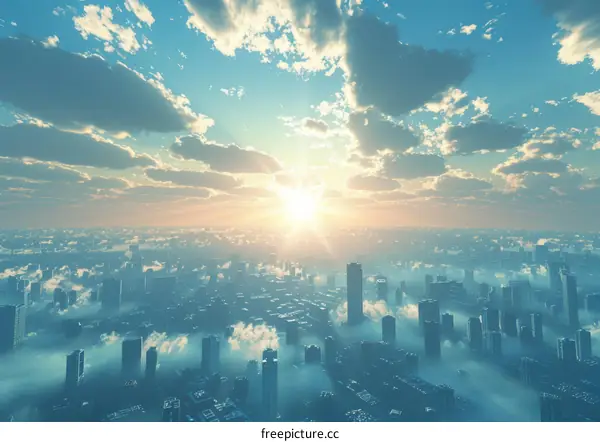 Futuristic Cityscape: A Vision of Sustainable Urbanism