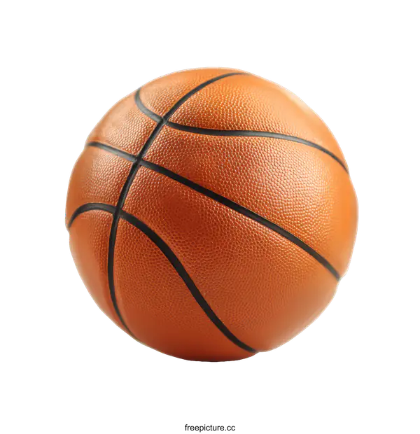 [Transparent Background PNG]Single Basketball on White Background