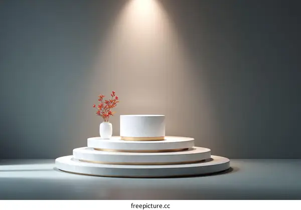 Minimalist Modern Product Display Stage