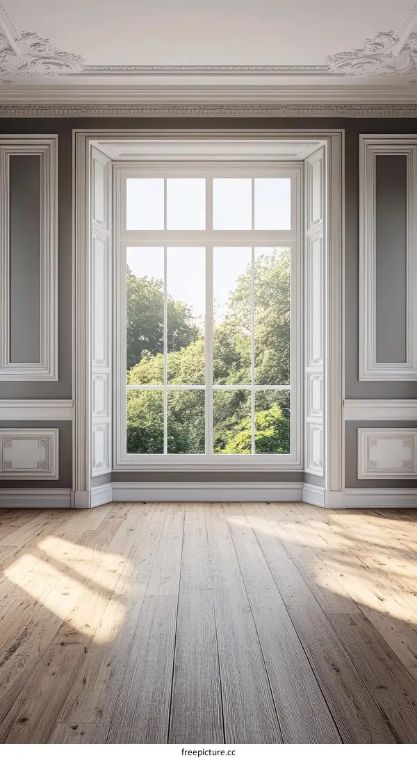 Elegant Interior Design with Large Window