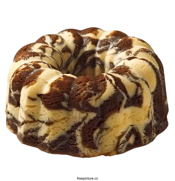 [Transparent Background PNG]Delicious Marble Cake