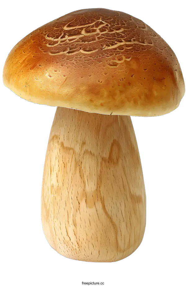 [Transparent Background PNG]A wooden mushroom