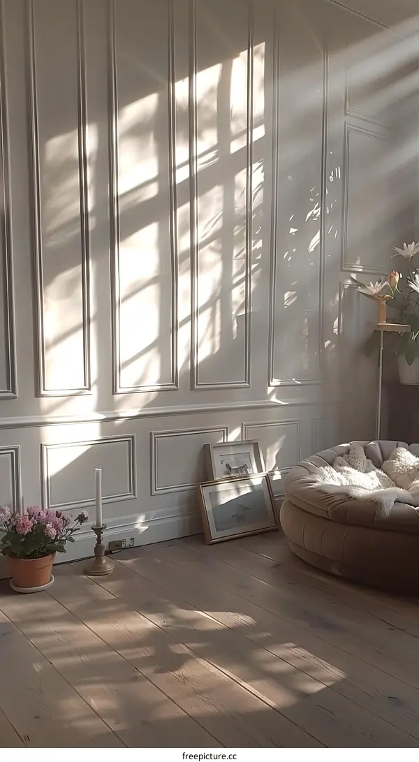 Bright and Airy Living Space with Neutral Colors