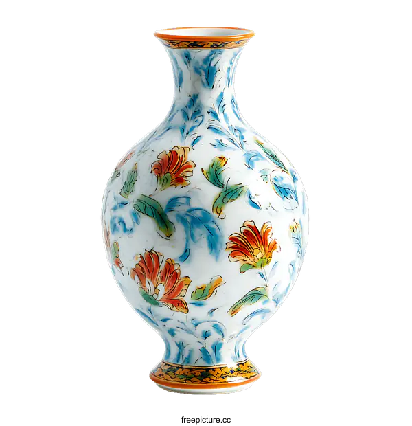 [Transparent Background PNG]Ornate Decorative Porcelain Vase