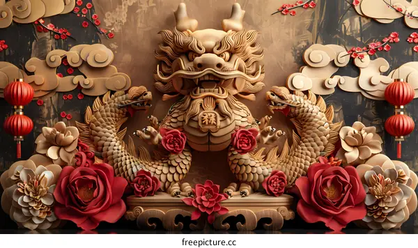 The relief of dragon