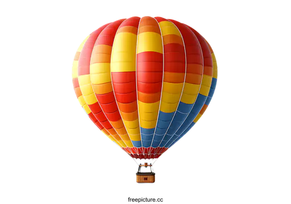 [Transparent Background PNG]Colorful Hot Air Balloon Illustration
