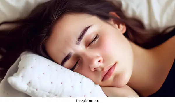 Sleeping Beauty: A Woman Sleeping Peacefully in Bed
