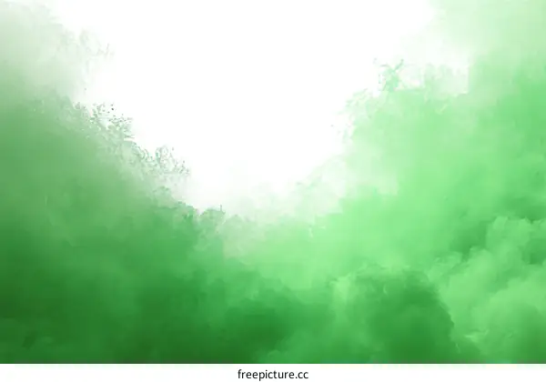 Abstract Green Cloud Background Design