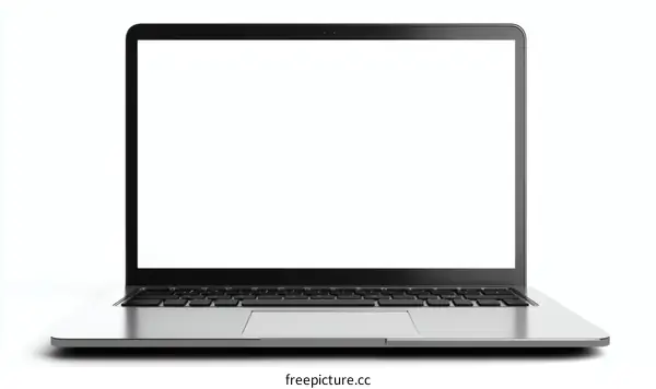 Modern Laptop Mockup with Blank Screen