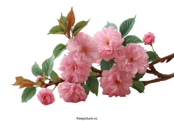 [Transparent Background PNG]Delicate Pink Cherry Blossoms in Spring