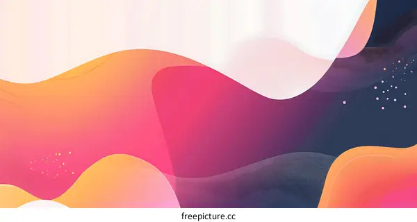 Abstract Colorful Wavy Lines Background