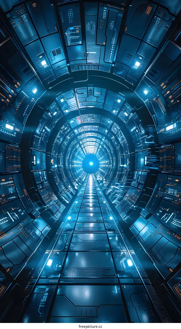 Futuristic Spaceship Corridor