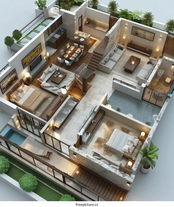 Modern house interior design