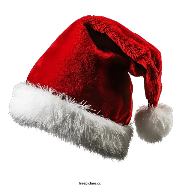 [Transparent Background PNG]Classic Red Christmas Santa Hat