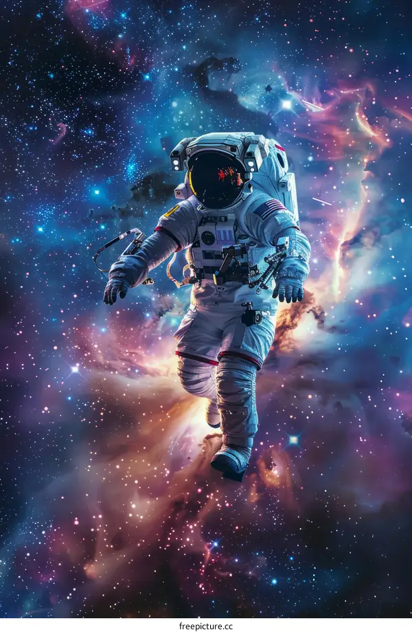 Astronaut Explores the Vast Expanse of Space