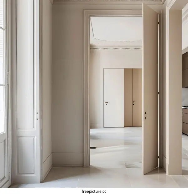 Open Doorway to Modern Interior Design