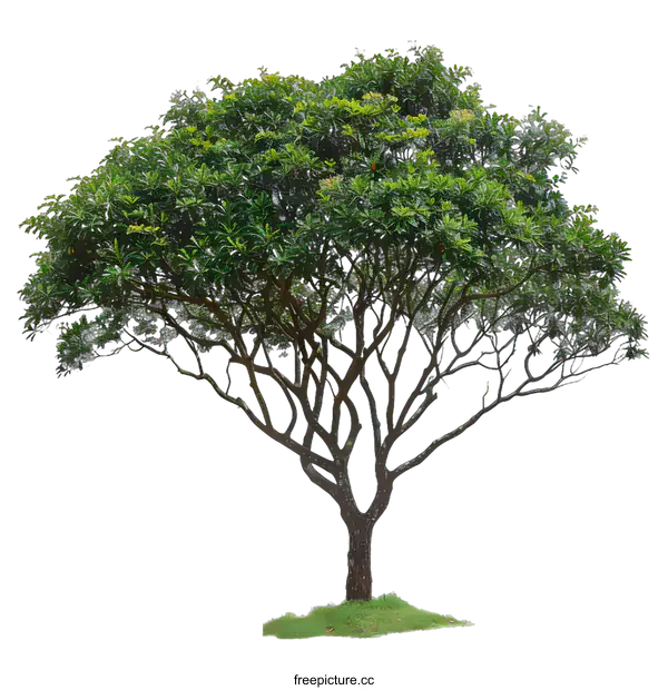 [Transparent Background PNG]Green Tree Isolated On White Background