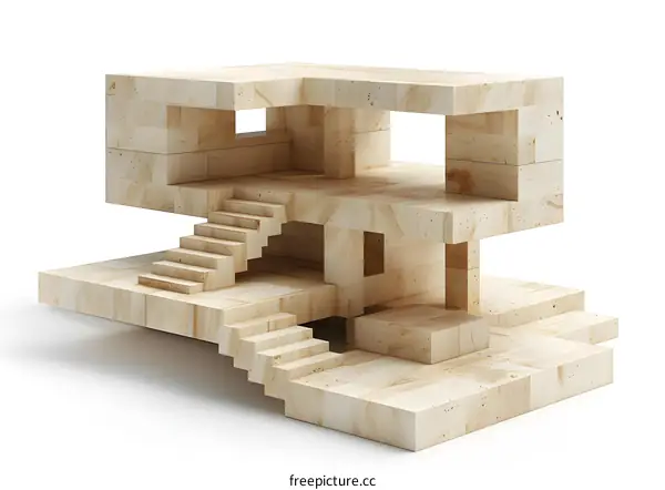 Light and Shadow Wooden Structure