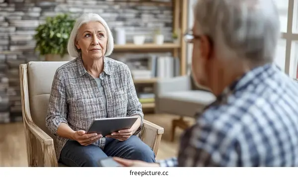 Elderly People Discussing Mental Health Issues