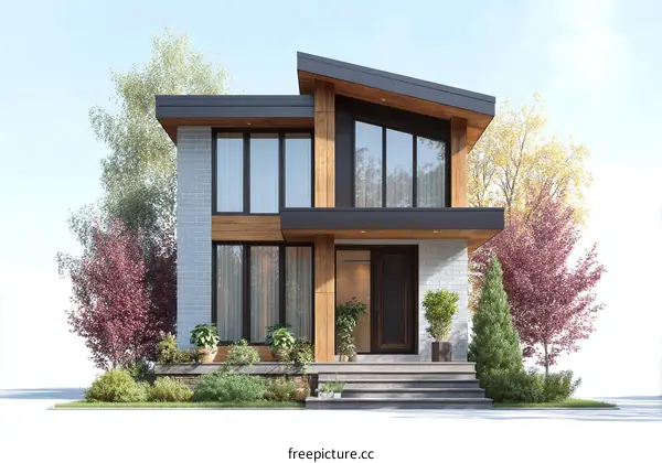 Modern House Exterior Design with Landscaping