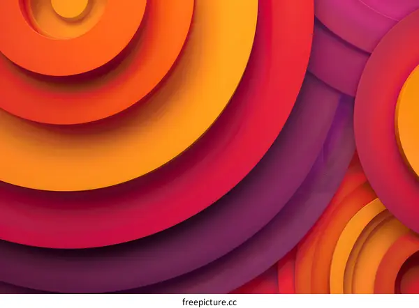 Abstract Background With Overlapping Circles