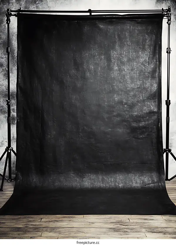 Black Fabric Background for Photography