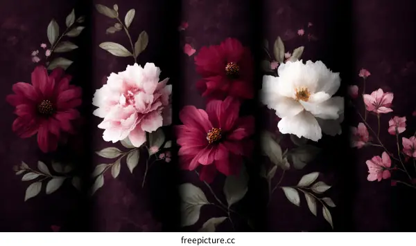Dark Floral Pattern Design