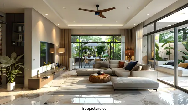 Modern minimalist living room