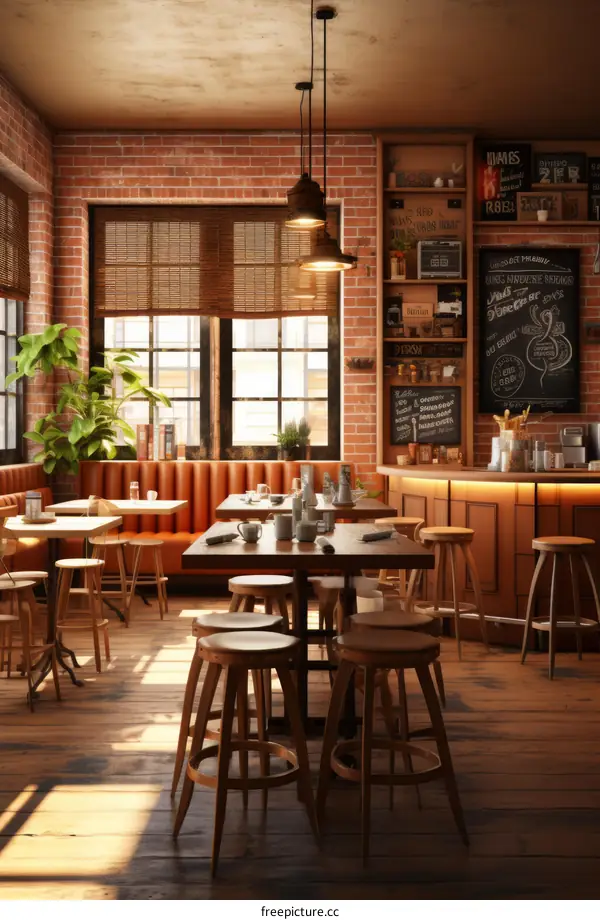 Retro Cafe Interior Design