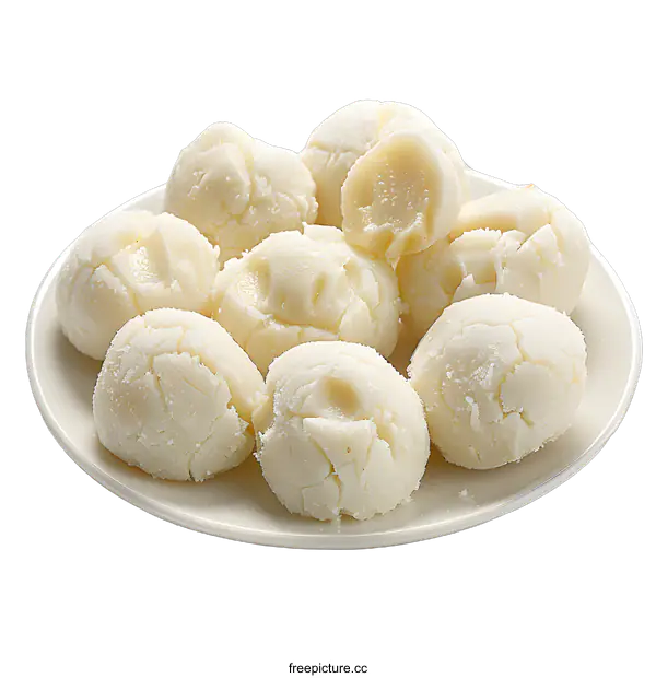 [Transparent Background PNG]Plate of Mochi Balls