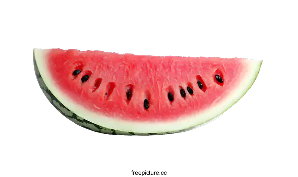 [Transparent Background PNG]Fresh Watermelon Slice Close-up