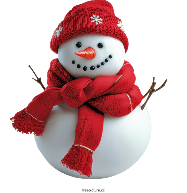[Transparent Background PNG]Adorable Snowman Decoration