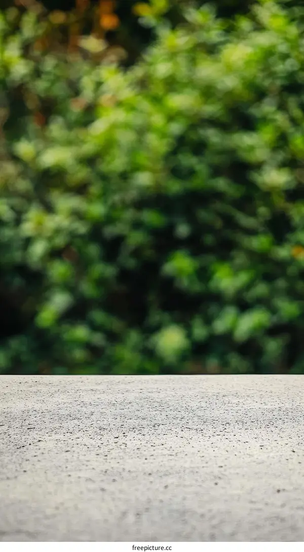 Empty Concrete Surface with Green Background
