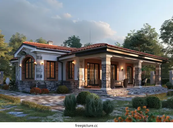 Rustic European Style House Exterior Design
