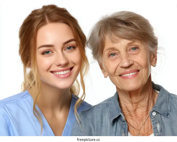 Portrait of Two Smiling Healthcare Professionals
