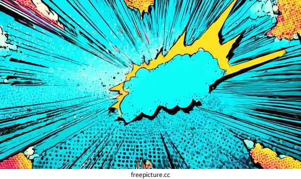 Comic Book Style Explosion Background Design