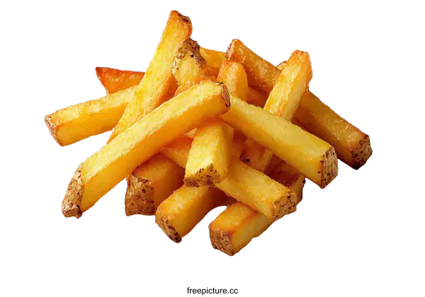 [Transparent Background PNG]Crispy French Fries Pile