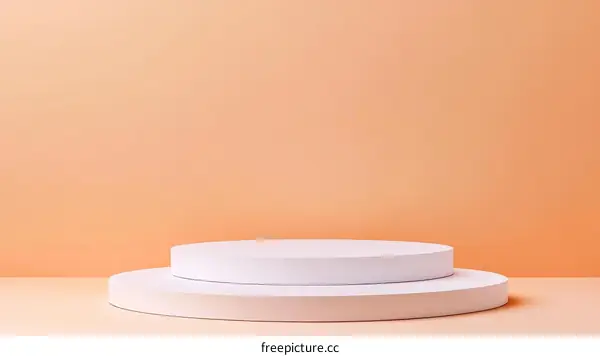 Simple White Geometric Product Display