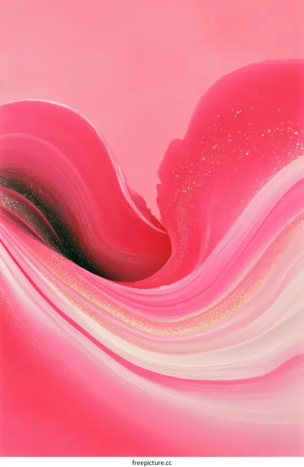 Abstract Flowing Pink and White Texture