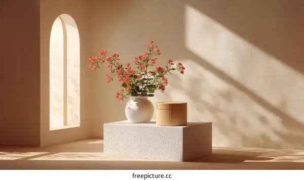 Elegant Floral Display in a Modern Interior