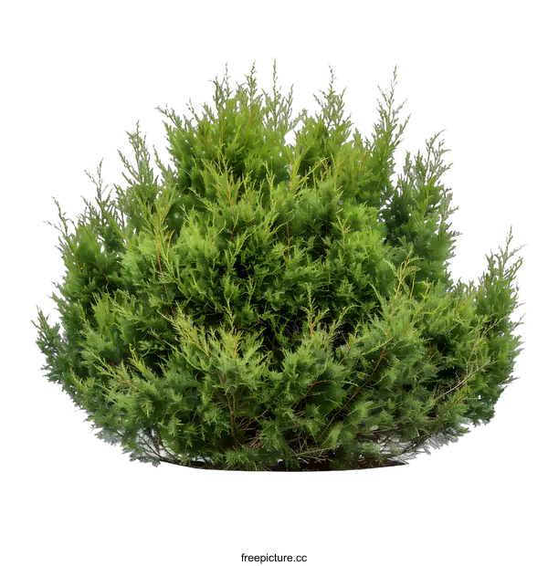 [Transparent Background PNG]Green Bush with White Background